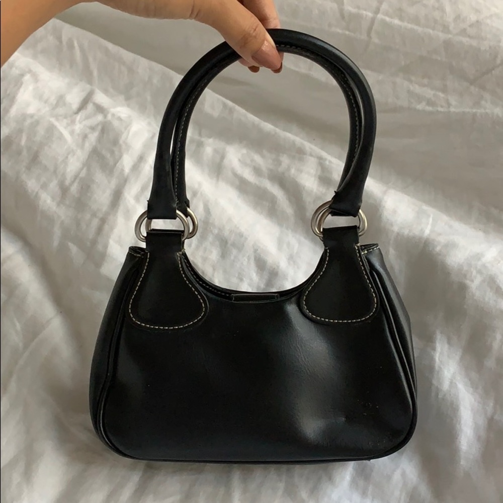 Real leather mini bag